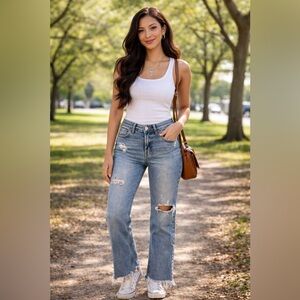 Flying Monkey Distressed Blue Jeans